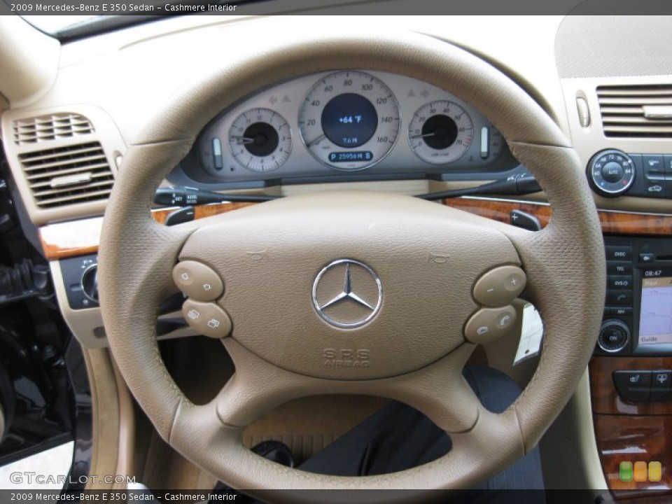 Cashmere Interior Steering Wheel for the 2009 Mercedes-Benz E 350 Sedan #62210577