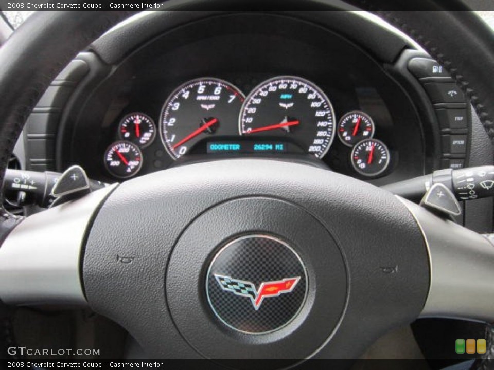 Cashmere Interior Steering Wheel for the 2008 Chevrolet Corvette Coupe #62210657