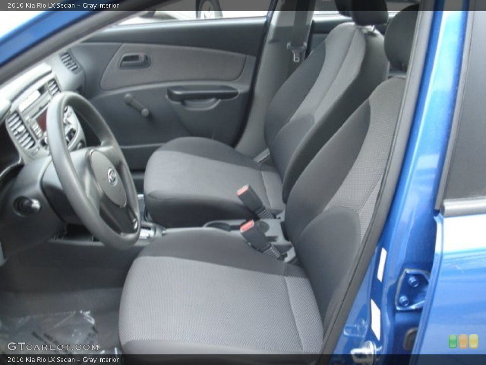 Gray Interior Photo for the 2010 Kia Rio LX Sedan #62211245