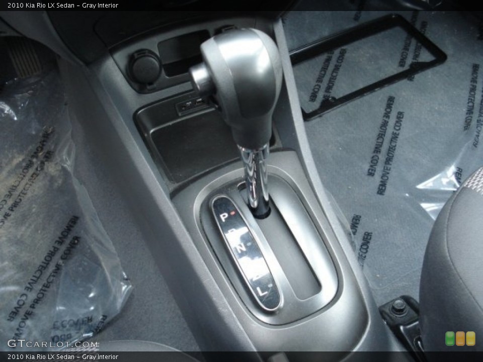 Gray Interior Transmission for the 2010 Kia Rio LX Sedan #62211324