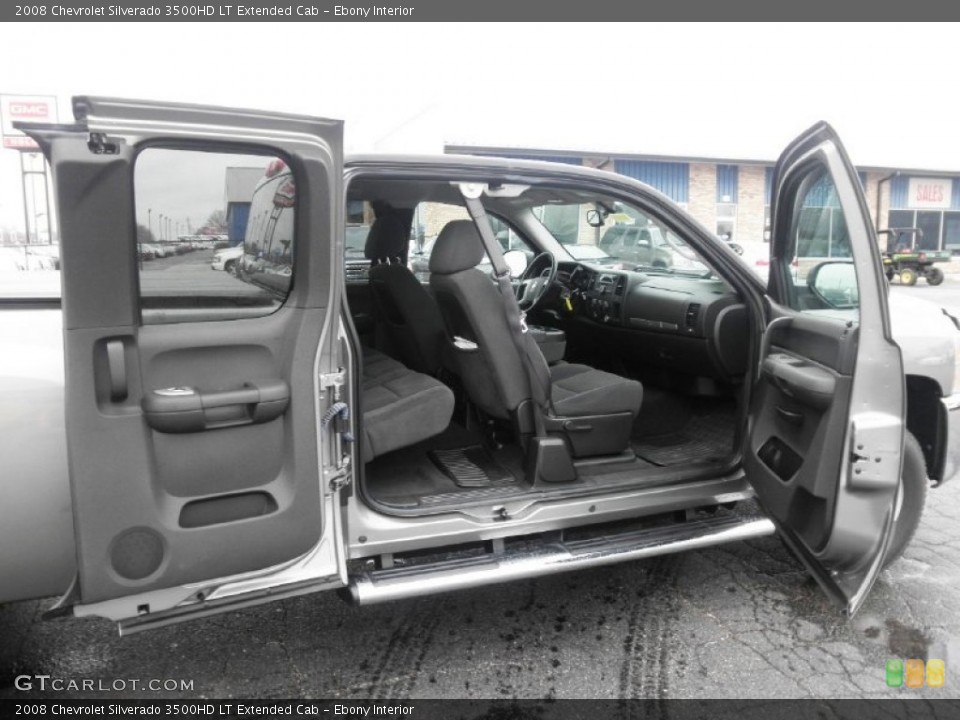 Ebony Interior Photo for the 2008 Chevrolet Silverado 3500HD LT Extended Cab #62211671