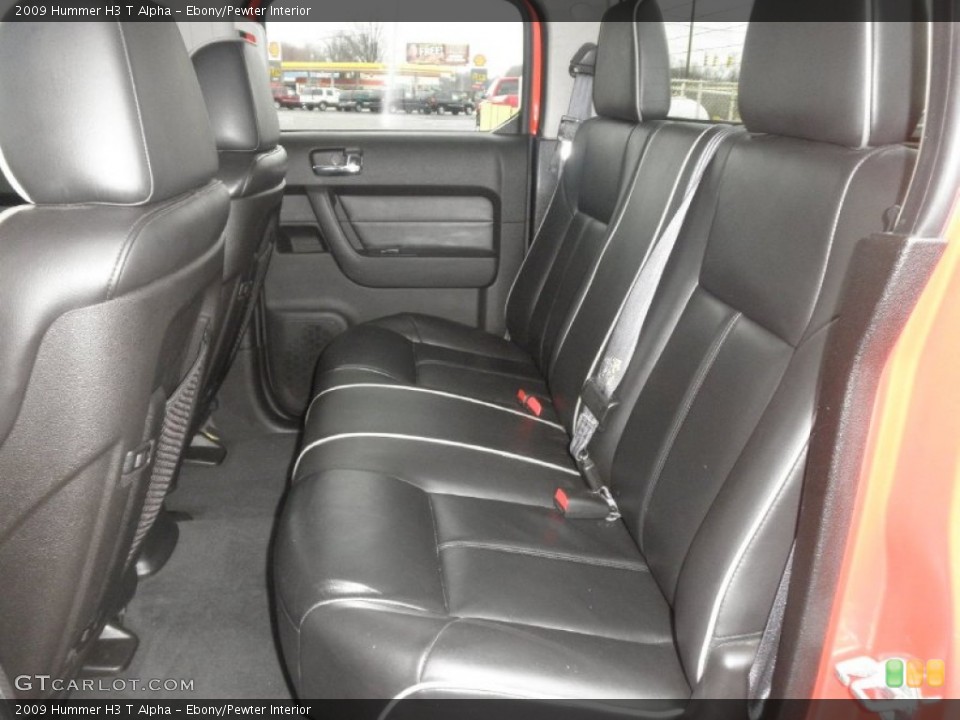 Ebony/Pewter Interior Rear Seat for the 2009 Hummer H3 T Alpha #62211842