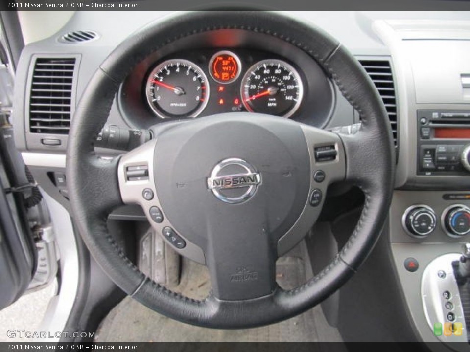 Charcoal Interior Steering Wheel for the 2011 Nissan Sentra 2.0 SR #62211904