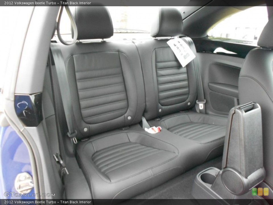 Titan Black Interior Rear Seat for the 2012 Volkswagen Beetle Turbo #62214007