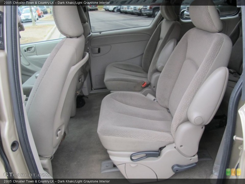Dark Khaki/Light Graystone Interior Rear Seat for the 2005 Chrysler Town & Country LX #62216063