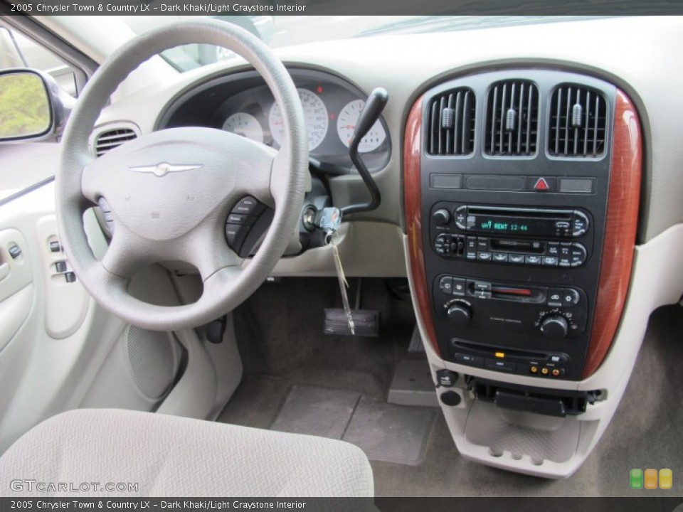 Dark Khaki/Light Graystone Interior Dashboard for the 2005 Chrysler Town & Country LX #62216101