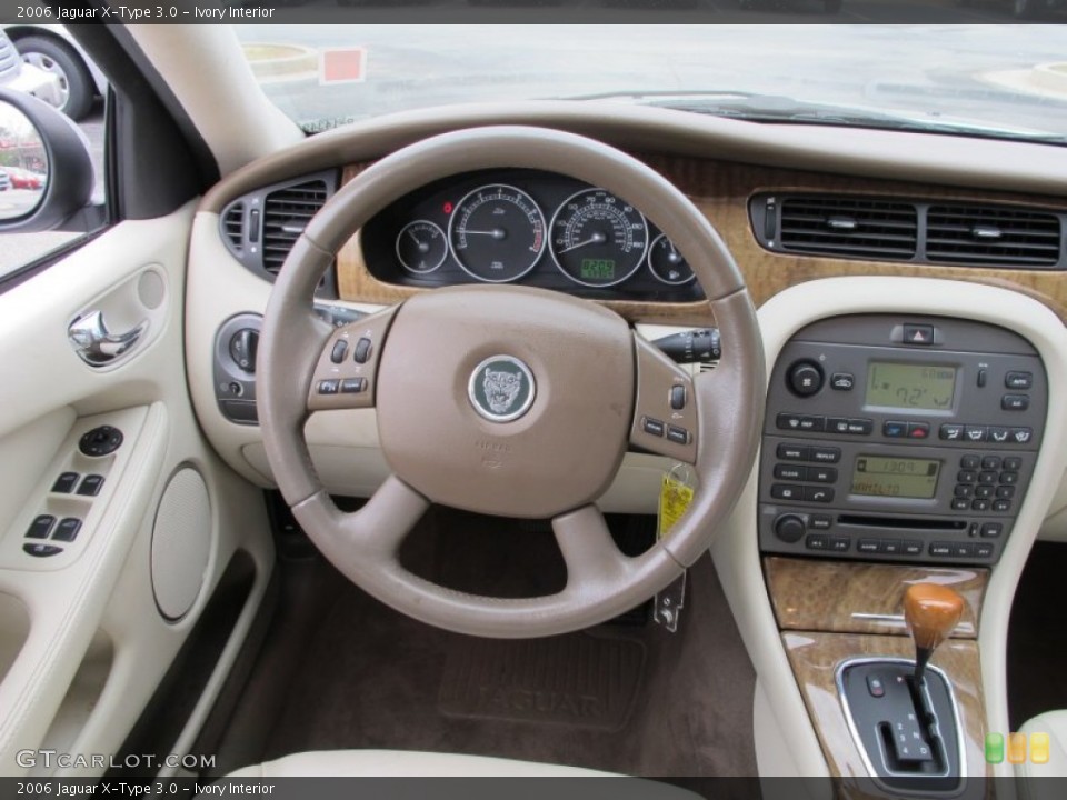 Ivory Interior Steering Wheel for the 2006 Jaguar X-Type 3.0 #62216628