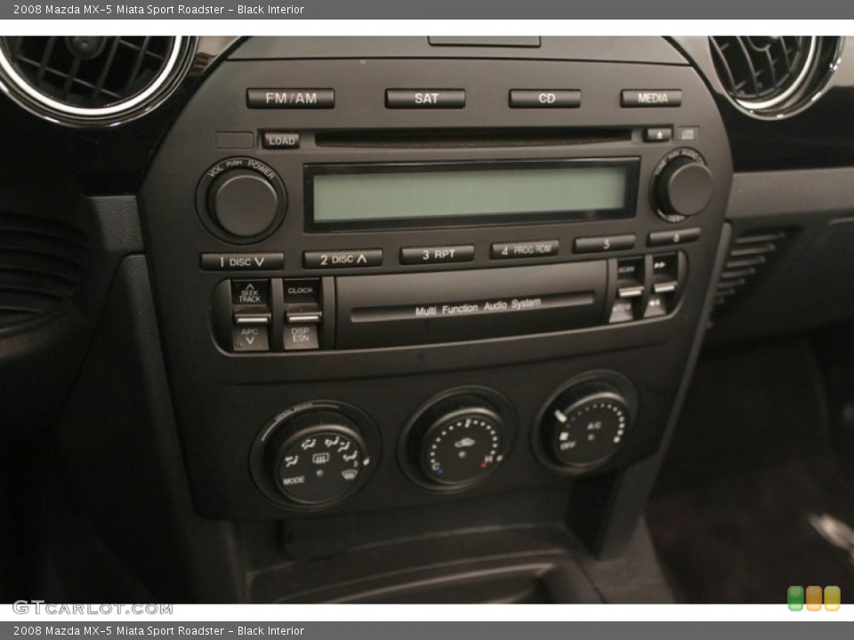 Black Interior Controls for the 2008 Mazda MX-5 Miata Sport Roadster #62218717