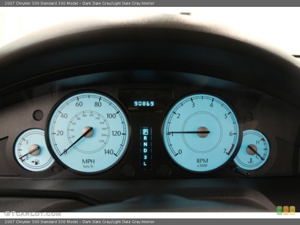 Dark Slate Gray/Light Slate Gray Interior Gauges for the 2007 Chrysler 300  #62218901