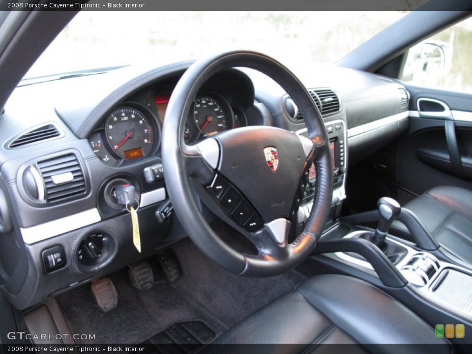 Black Interior Steering Wheel for the 2008 Porsche Cayenne Tiptronic #62219033