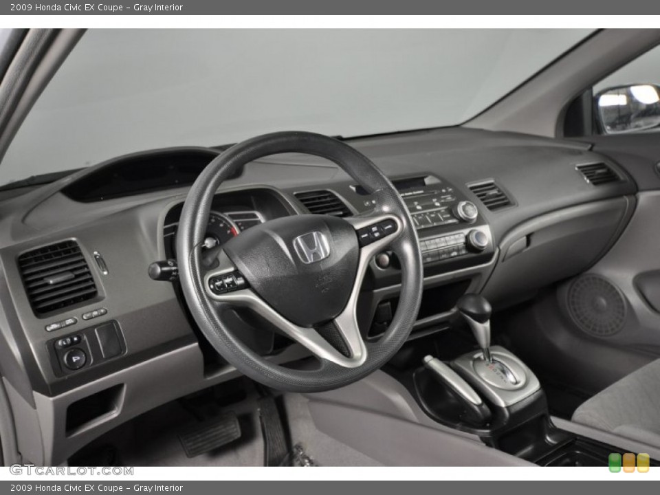 Gray Interior Dashboard for the 2009 Honda Civic EX Coupe #62219610