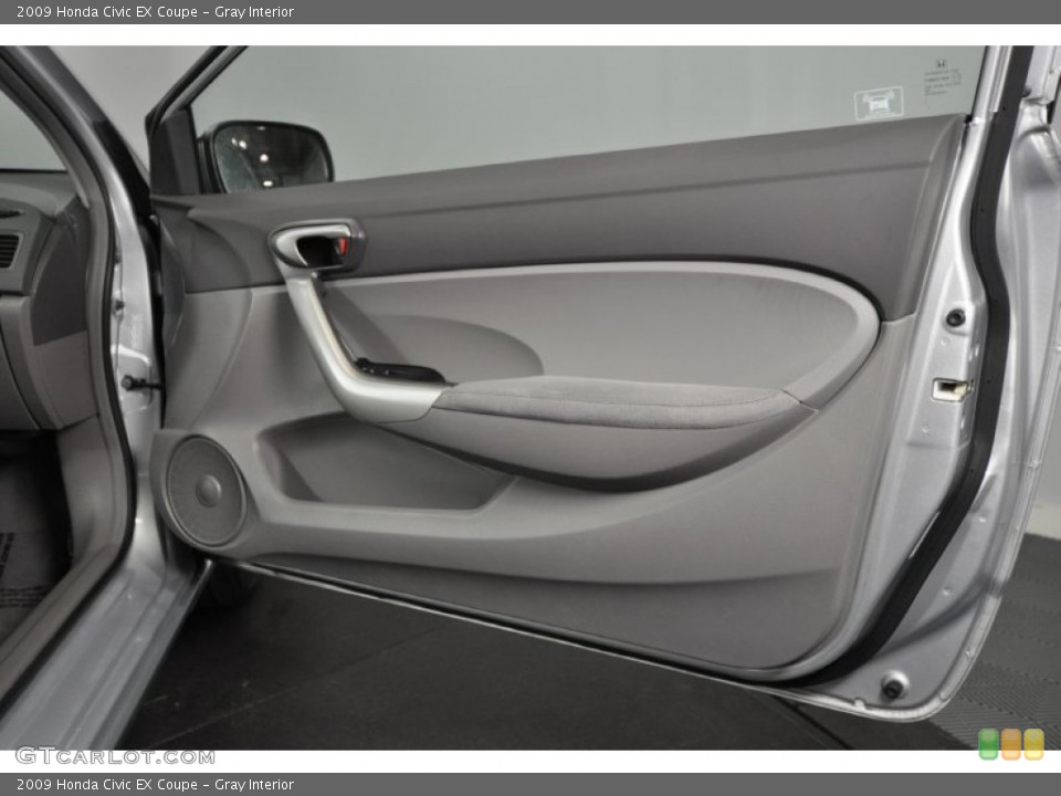 Gray Interior Door Panel for the 2009 Honda Civic EX Coupe #62219653