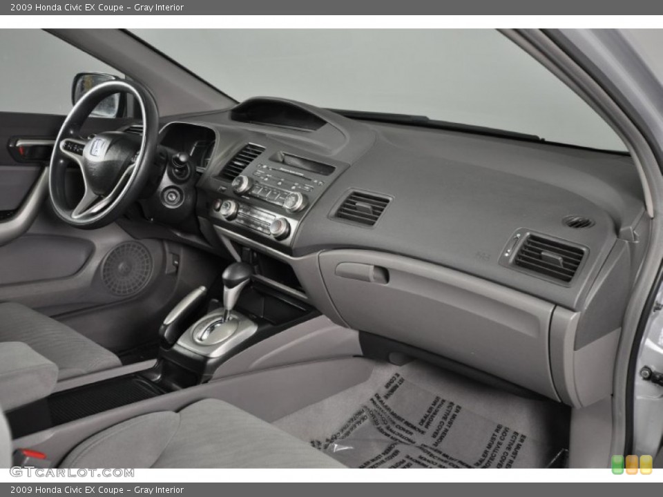 Gray Interior Dashboard for the 2009 Honda Civic EX Coupe #62219662
