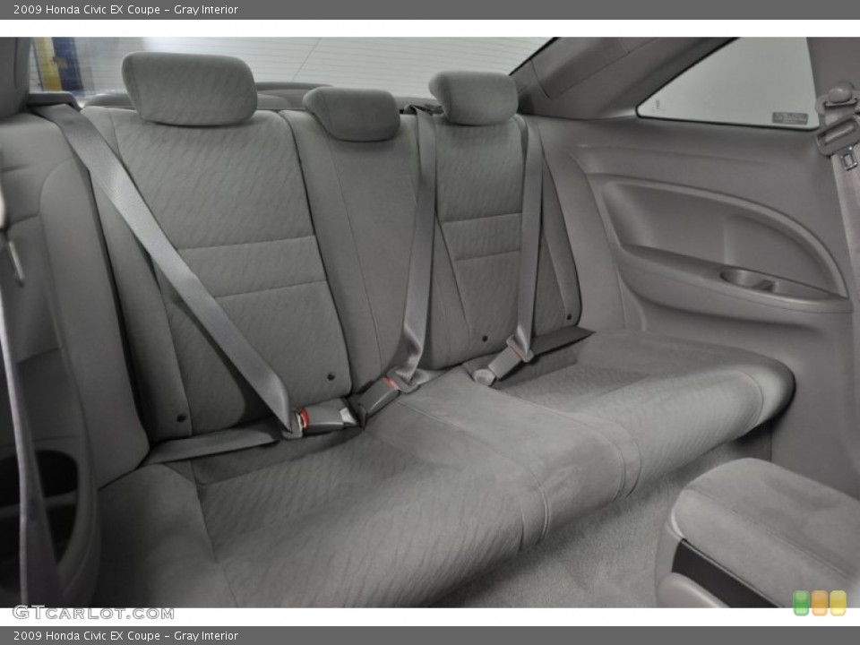 Gray Interior Rear Seat for the 2009 Honda Civic EX Coupe #62219687