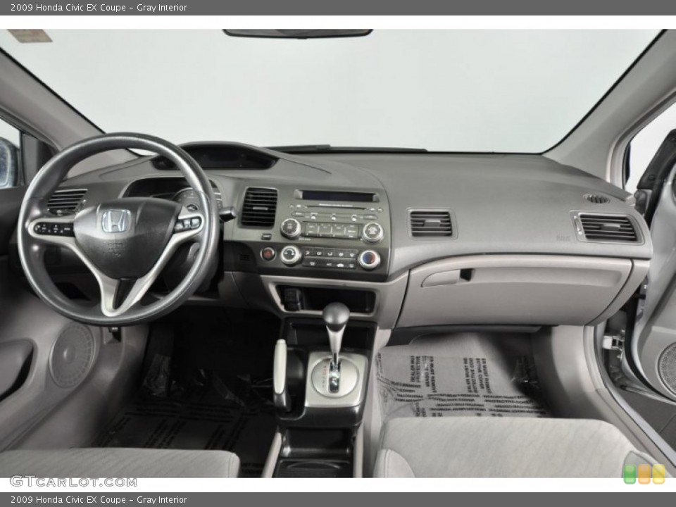 Gray Interior Dashboard for the 2009 Honda Civic EX Coupe #62219697