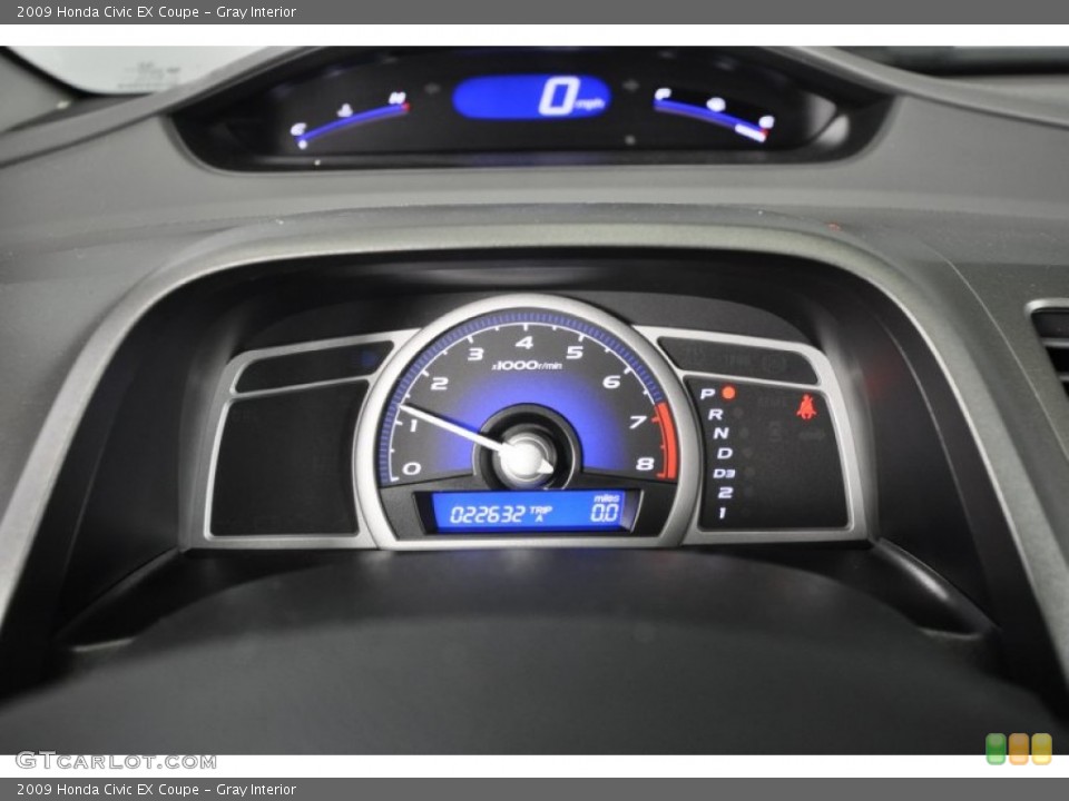 Gray Interior Gauges for the 2009 Honda Civic EX Coupe #62219734