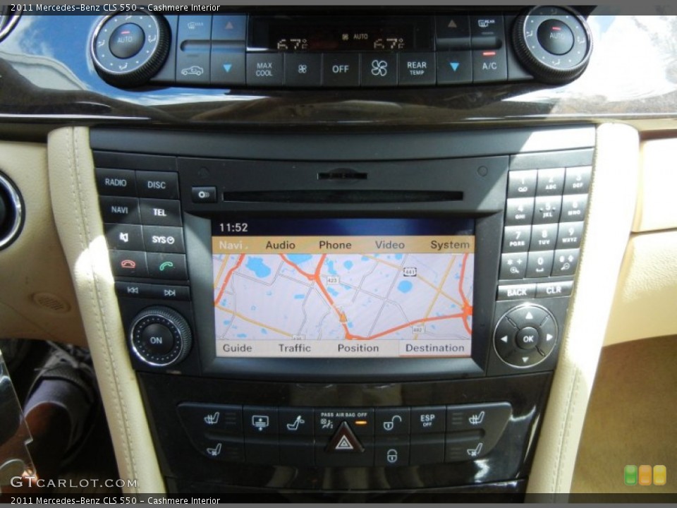 Cashmere Interior Navigation for the 2011 Mercedes-Benz CLS 550 #62223979