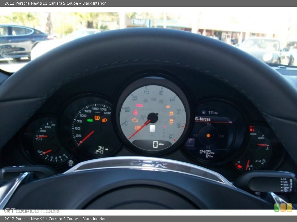 Black Interior Gauges for the 2012 Porsche New 911 Carrera S Coupe #62225171