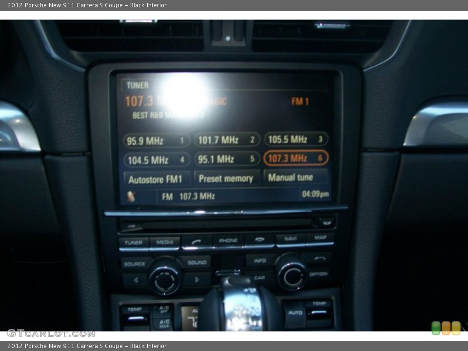 Black Interior Controls for the 2012 Porsche New 911 Carrera S Coupe #62225177