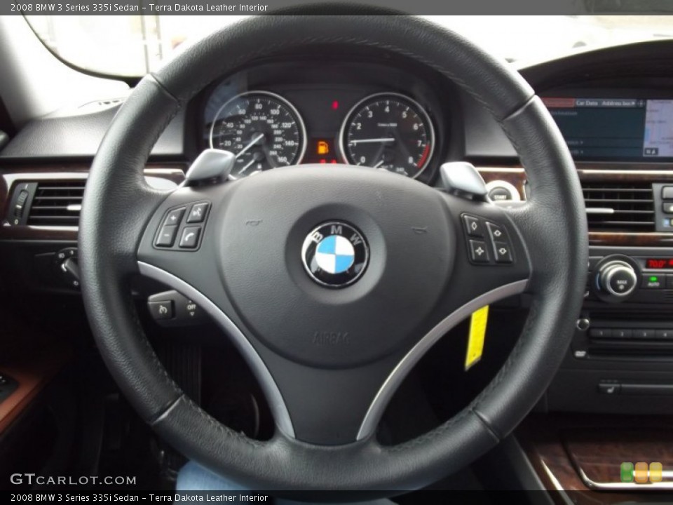 Terra Dakota Leather Interior Steering Wheel for the 2008 BMW 3 Series 335i Sedan #62225452