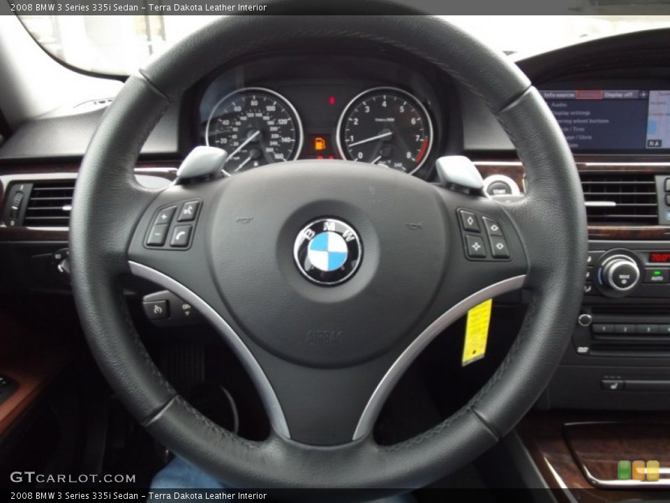 Terra Dakota Leather Interior Steering Wheel for the 2008 BMW 3 Series 335i Sedan #62225470