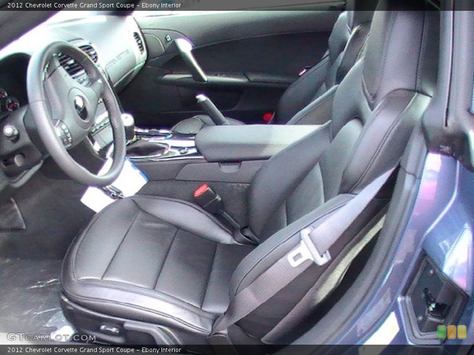 Ebony Interior Photo for the 2012 Chevrolet Corvette Grand Sport Coupe #62226259