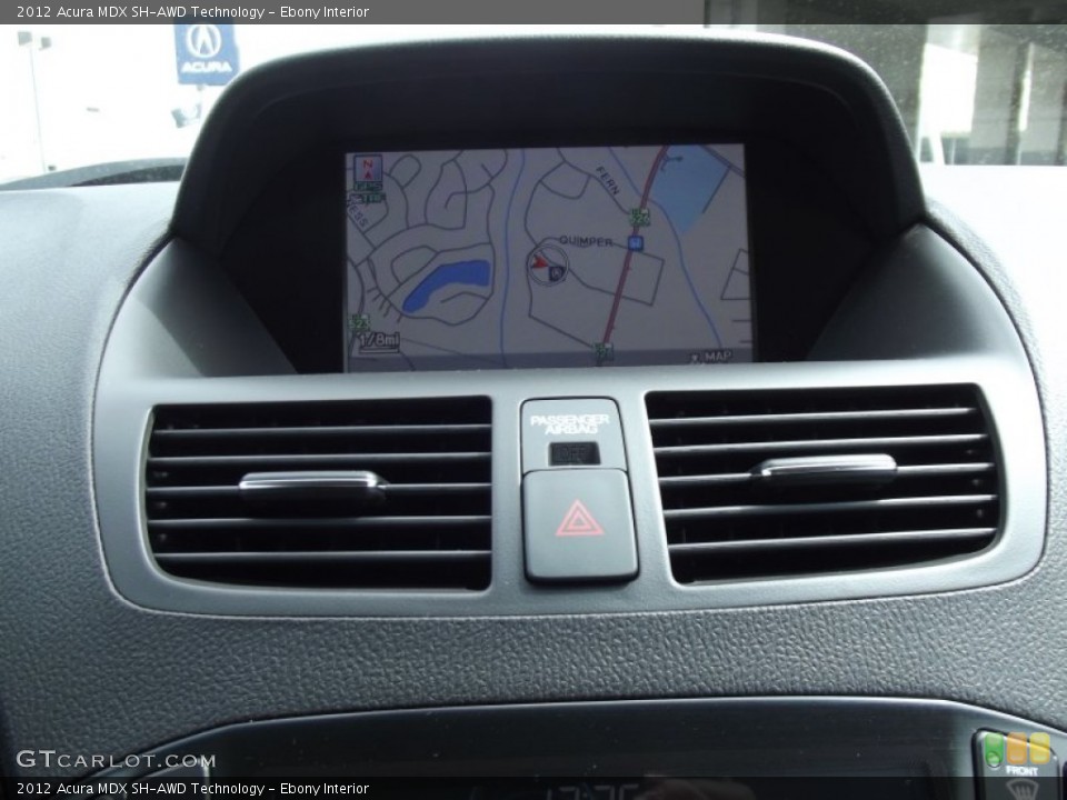 Ebony Interior Navigation for the 2012 Acura MDX SH-AWD Technology #62226536