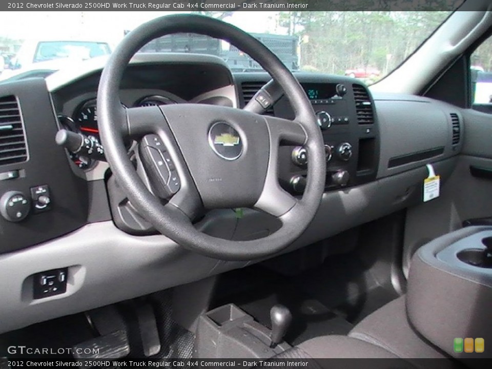 Dark Titanium Interior Dashboard for the 2012 Chevrolet Silverado 2500HD Work Truck Regular Cab 4x4 Commercial #62226613