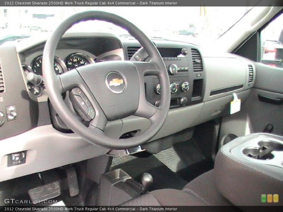 Dark Titanium Interior Dashboard for the 2012 Chevrolet Silverado 2500HD Work Truck Regular Cab 4x4 Commercial #62226652
