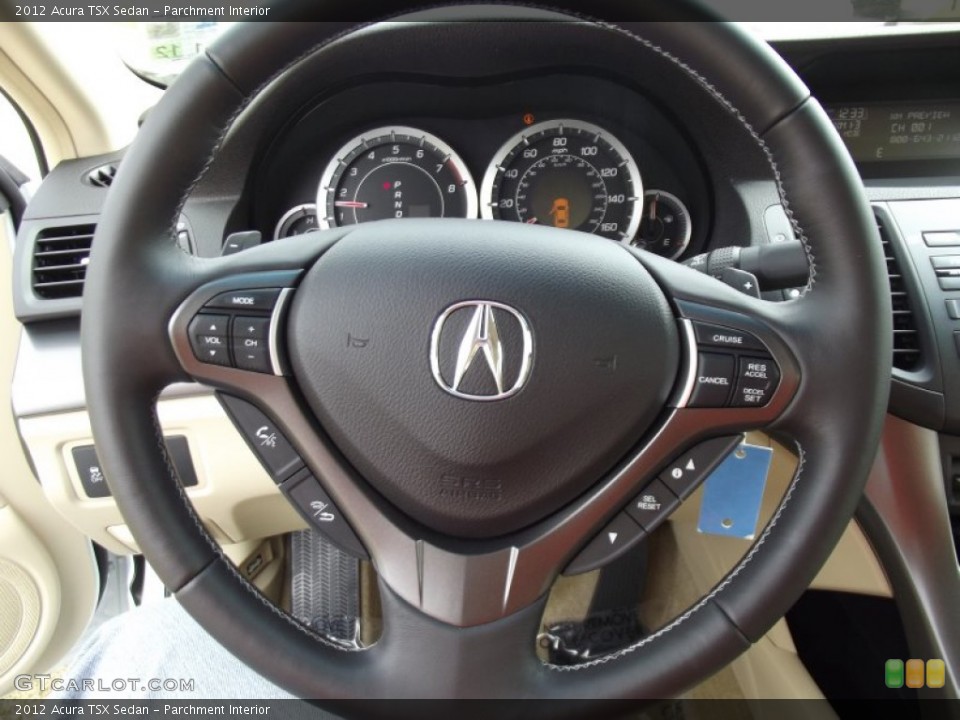 Parchment Interior Steering Wheel for the 2012 Acura TSX Sedan #62227114