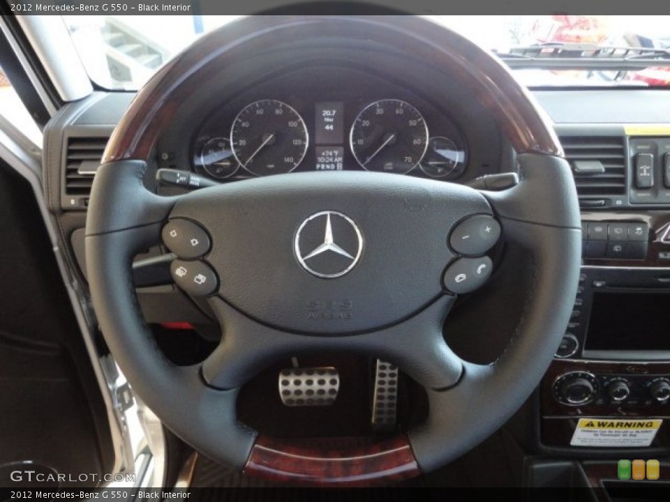 Black Interior Steering Wheel for the 2012 Mercedes-Benz G 550 #62227502