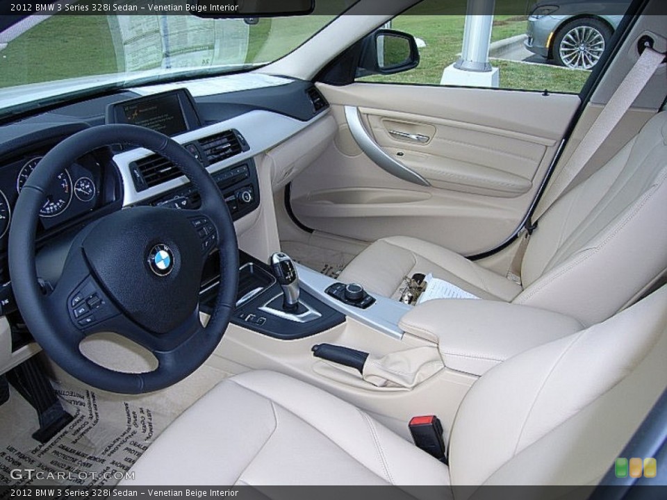 Venetian Beige Interior Photo for the 2012 BMW 3 Series 328i Sedan #62230446