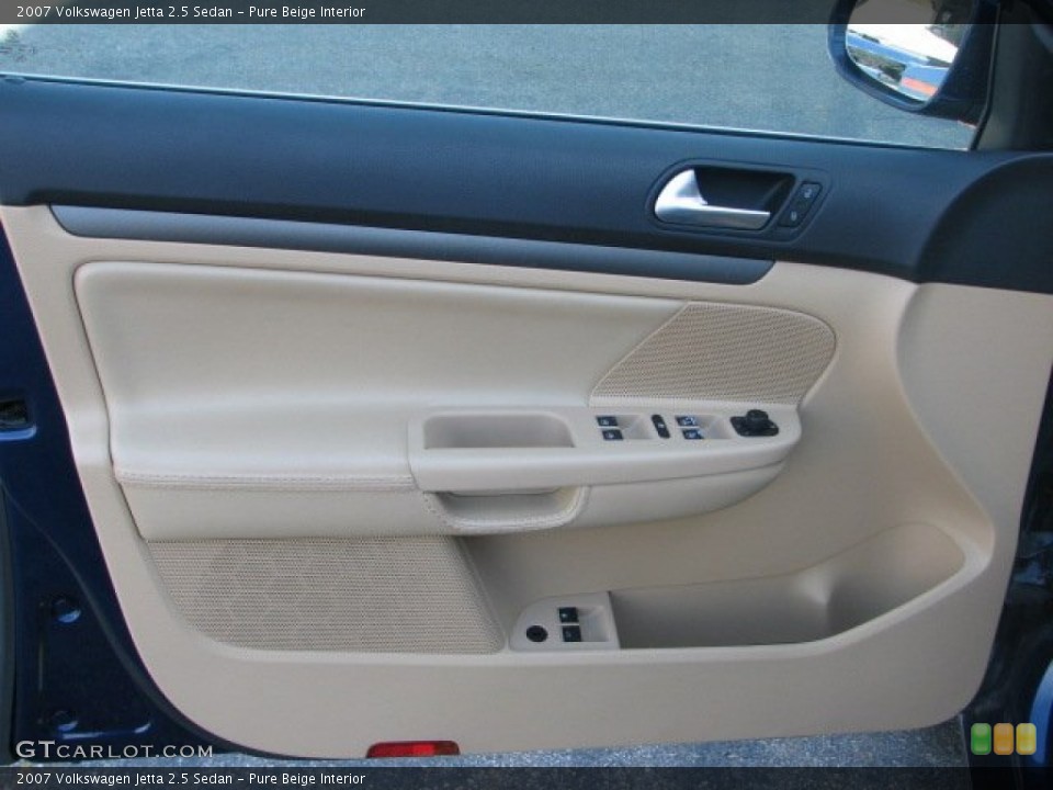 Pure Beige Interior Door Panel for the 2007 Volkswagen Jetta 2.5 Sedan #62231715