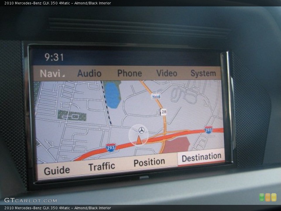 Almond/Black Interior Navigation for the 2010 Mercedes-Benz GLK 350 4Matic #62231859