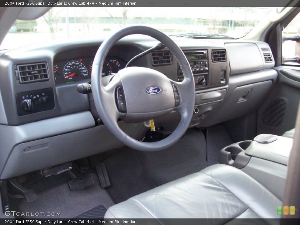 Medium Flint Interior Dashboard for the 2004 Ford F250 Super Duty Lariat Crew Cab 4x4 #62233706