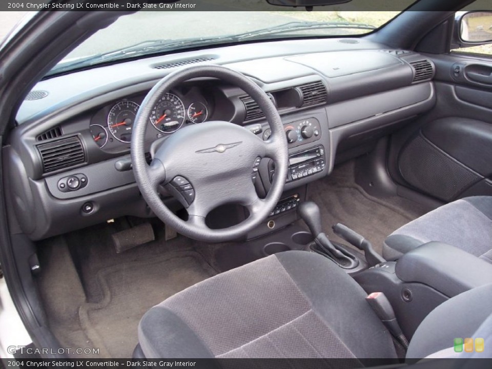 Dark Slate Gray Interior Prime Interior for the 2004 Chrysler Sebring LX Convertible #62234183
