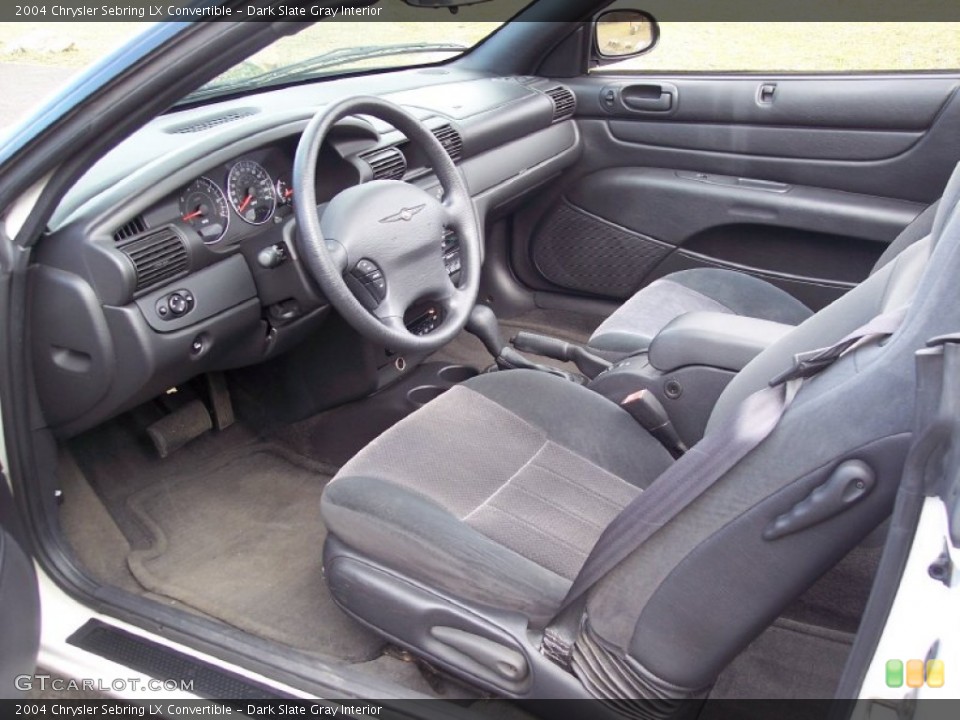 Dark Slate Gray Interior Photo for the 2004 Chrysler Sebring LX Convertible #62234189