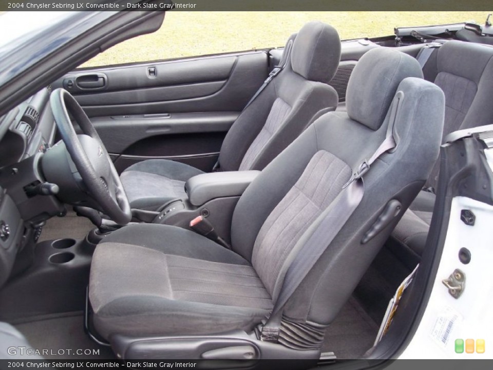Dark Slate Gray Interior Photo for the 2004 Chrysler Sebring LX Convertible #62234192