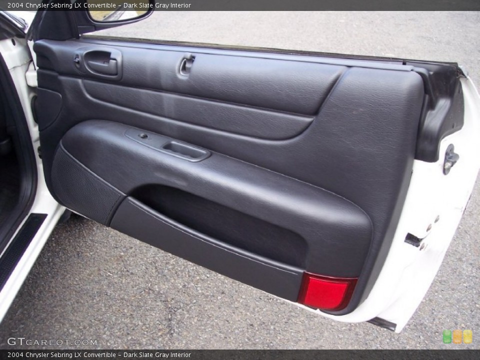 Dark Slate Gray Interior Door Panel for the 2004 Chrysler Sebring LX Convertible #62234294