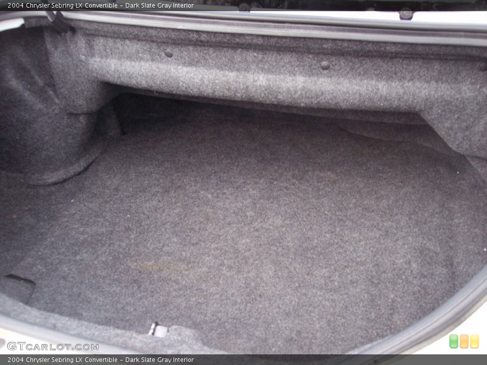 Dark Slate Gray Interior Trunk for the 2004 Chrysler Sebring LX Convertible #62234333