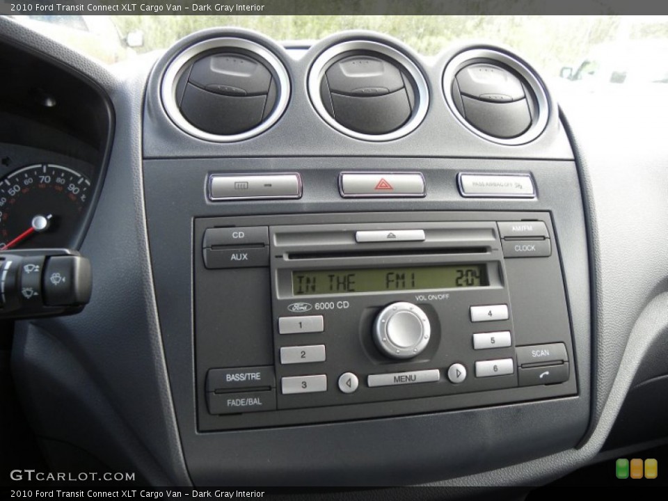 Dark Gray Interior Controls for the 2010 Ford Transit Connect XLT Cargo Van #62234964
