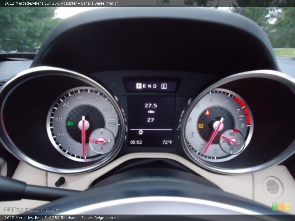 Sahara Beige Interior Gauges for the 2012 Mercedes-Benz SLK 250 Roadster #62237376