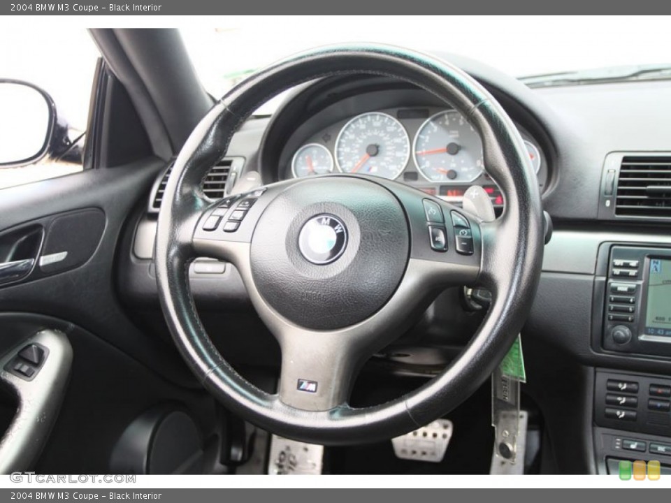 Black Interior Steering Wheel for the 2004 BMW M3 Coupe #62238820