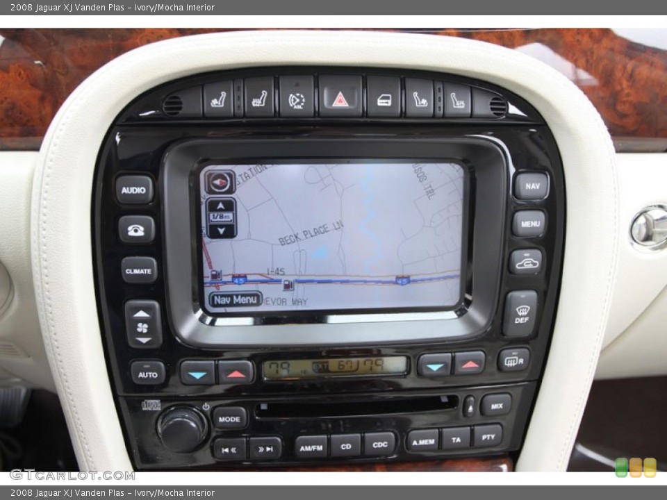 Ivory/Mocha Interior Navigation for the 2008 Jaguar XJ Vanden Plas #62239196