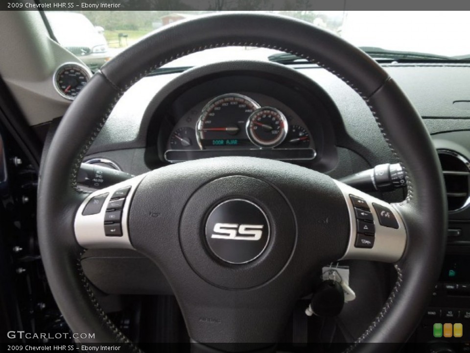 Ebony Interior Steering Wheel for the 2009 Chevrolet HHR SS #62244505