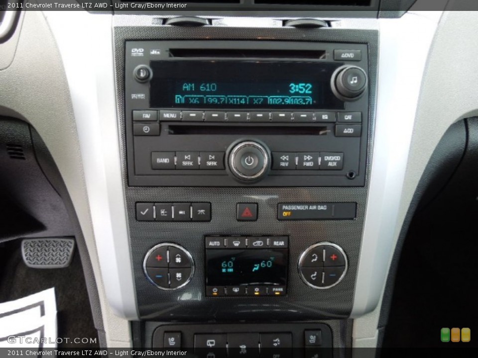 Light Gray/Ebony Interior Audio System for the 2011 Chevrolet Traverse LTZ AWD #62246004