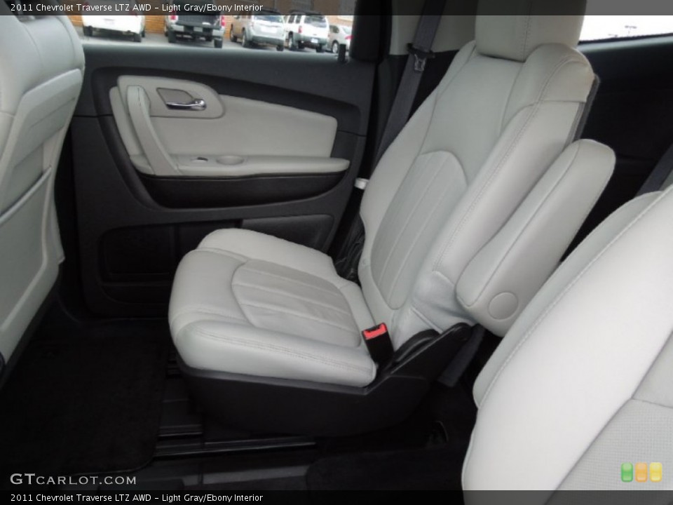 Light Gray/Ebony Interior Rear Seat for the 2011 Chevrolet Traverse LTZ AWD #62246029