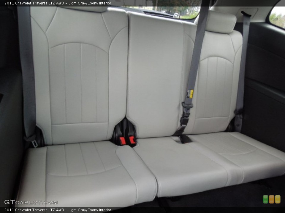 Light Gray/Ebony Interior Rear Seat for the 2011 Chevrolet Traverse LTZ AWD #62246080