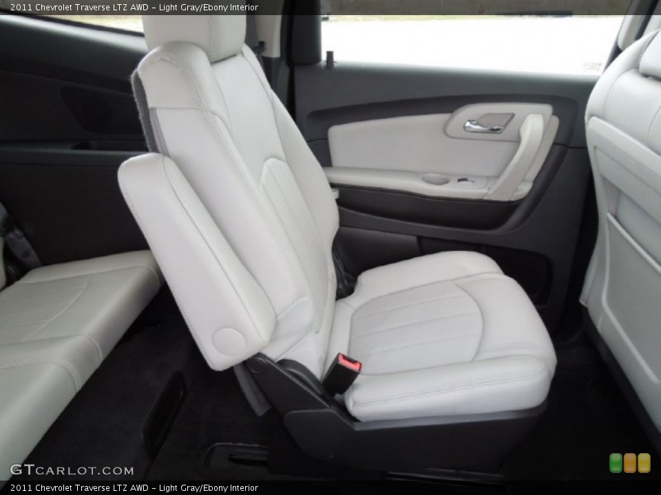 Light Gray/Ebony Interior Rear Seat for the 2011 Chevrolet Traverse LTZ AWD #62246089
