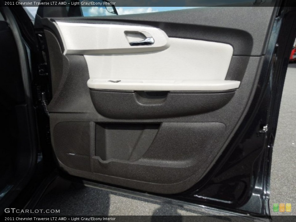 Light Gray/Ebony Interior Door Panel for the 2011 Chevrolet Traverse LTZ AWD #62246111